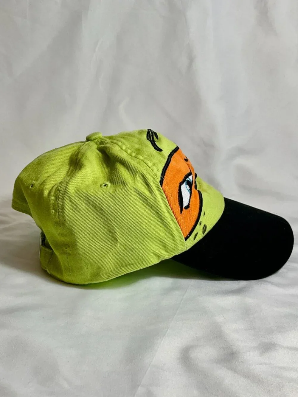 Teenage Mutant Ninja Turtles Michelangelo Mask Big Face Kids Hat Green/Black